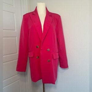 Nasty Gal Hot Pink oversized Blazer